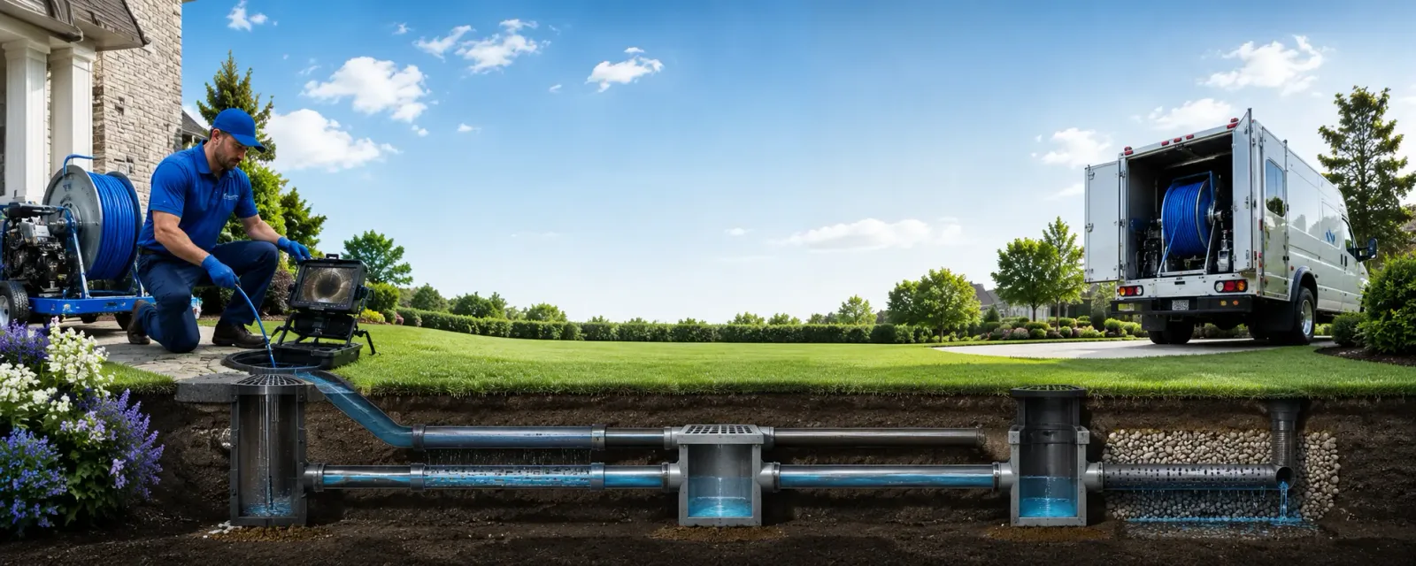 Outdoor drain cleaning information for Garner, NC